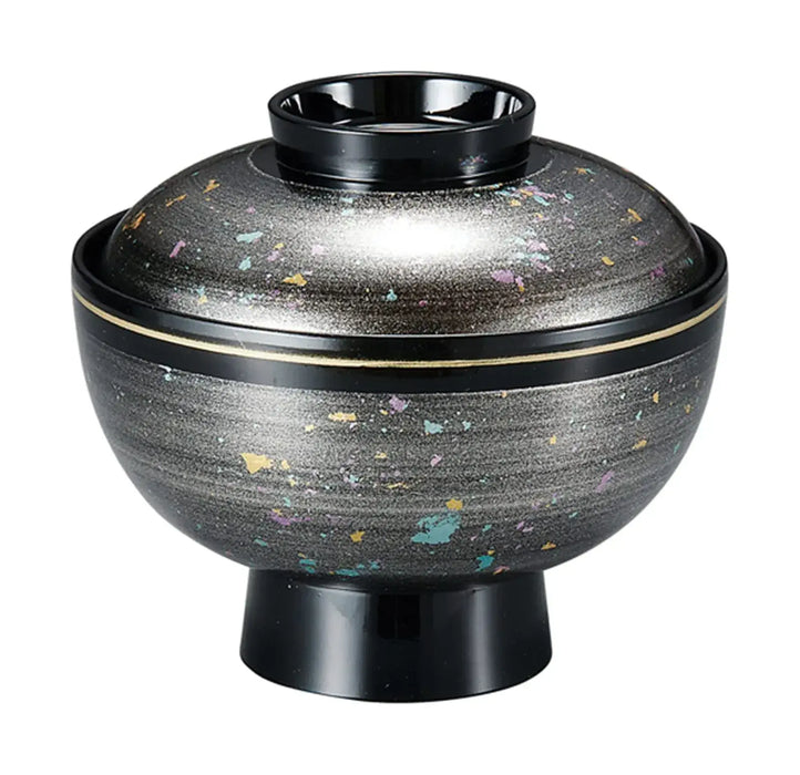 Fukui Craft Heat-Resistant 4.2-Inch Zoni Bowl Silver Gloss