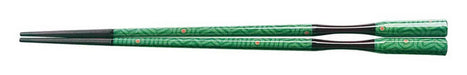 Fukui Craft PBT Hexagonal Takushima Chopsticks 22.5cm Green Tea