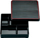 Fukui Craft Square Bento Box Black with Fixed Partition and Lid