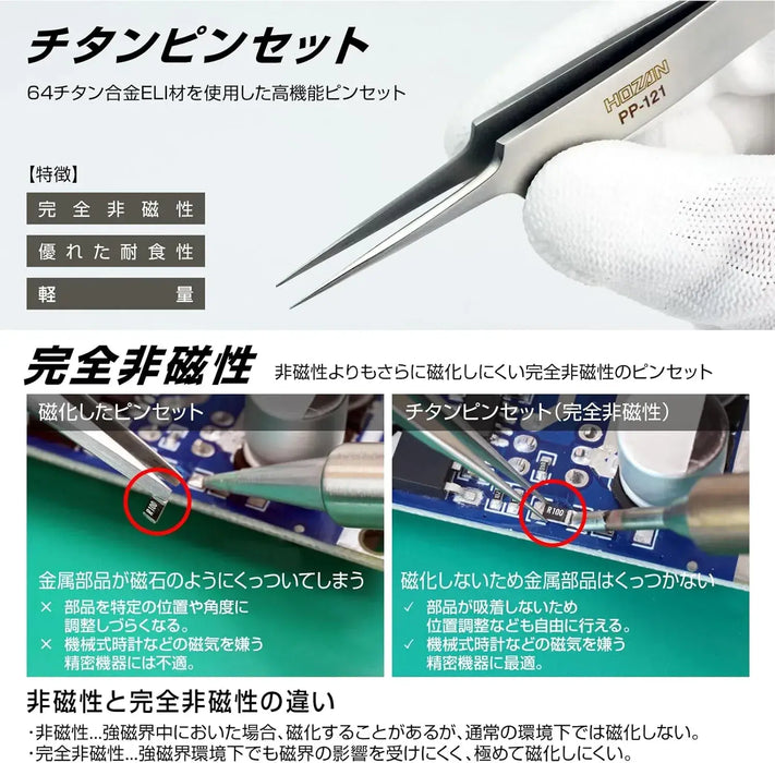 Hozan Titanium Tweezers
