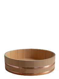 Japanese Priority Ebm 24cm Sawara Cypress Hangiri – Wooden Sushi Rice Mixing Bowl