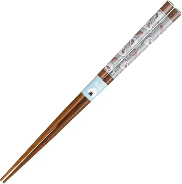 Ippinsha Gyutto Onigiri-san Dish Chopstick Rest Bean Plate Made in Japan - Salmon - 4536818470941