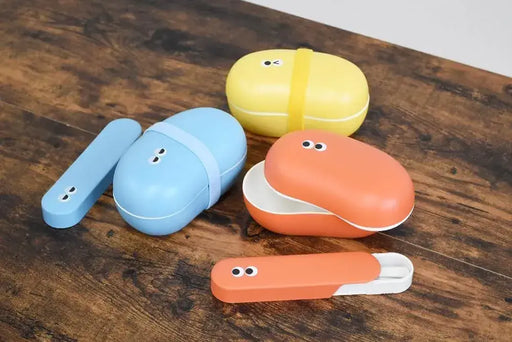 Ippinsha Iroome Lunch Box 12.2 fl oz Blue Compact Food Container