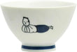 Ippinsha Kyu-JITSU Rice Bowl Samurai Design 4.1 x 2.4 Inches