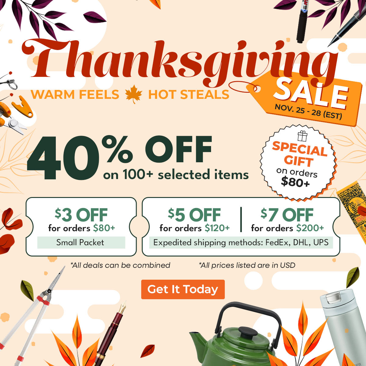 [UP-COMING] THANKSGIVING PROMOS