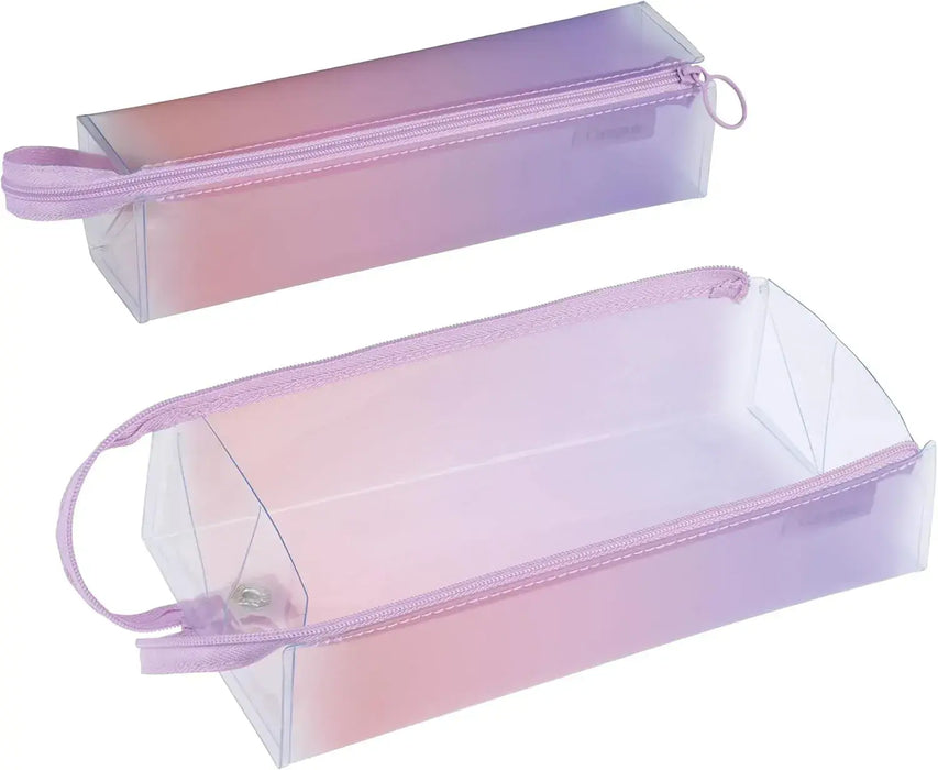 Kokuyo Campus Pencil Case with Tray for Easy Viewing - Twilight Purple - 4901480434865