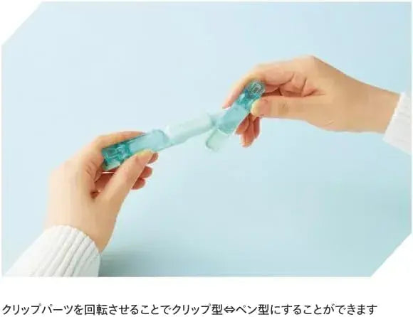 L Plus Campus Kokuyo Book Clip Pen Type with Green and Bonus Indexes
