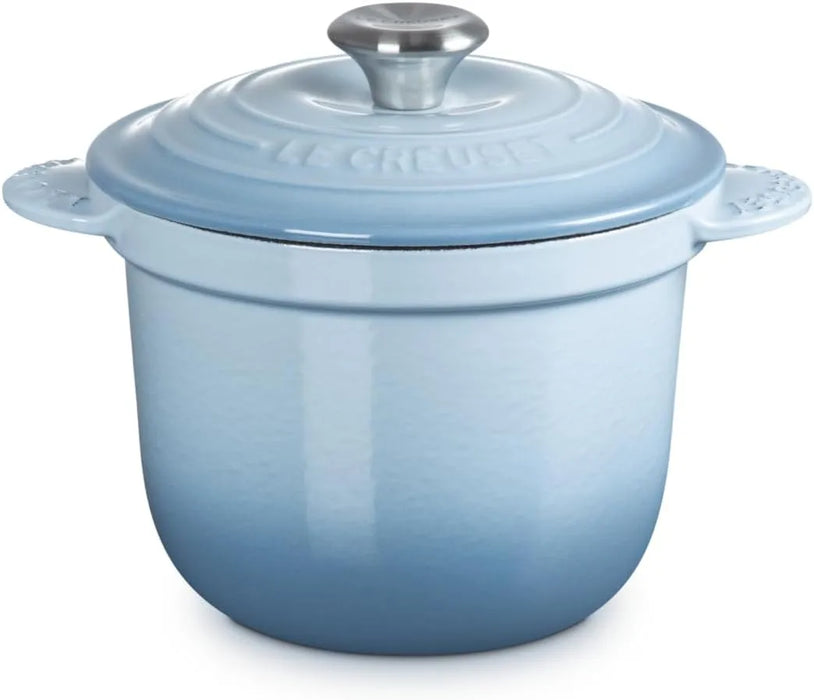 Le Creuset Cast Enameled Two-Handed Cocotte Pot 18 Cherry Red Oven Safe Le Creuset - Coastal Blue 18cm
 - 0024147302896