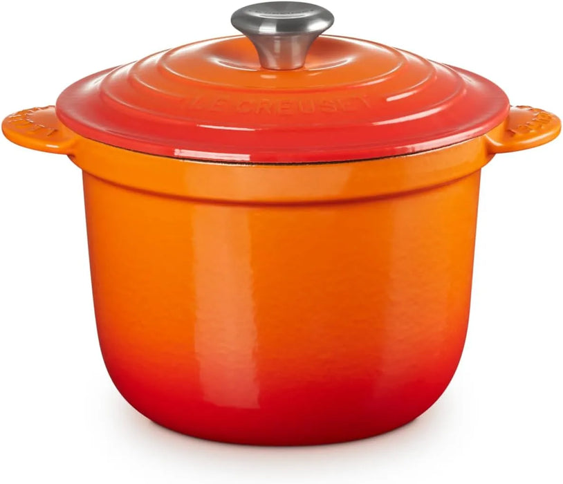 Le Creuset Cast Enameled Two-Handed Cocotte Pot 18 Cherry Red Oven Safe Le Creuset - Orange 20cm
 - 0024147330677