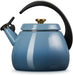 Le Creuset Crochet Kettle 0.7 Gal Chambray Gold Knob Gas Induction Compatible Le Creuset