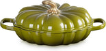 Le Creuset Enamel Cast Iron Pumpkin Blazer 2.75 Qt Olive Dutch Oven Le Creuset