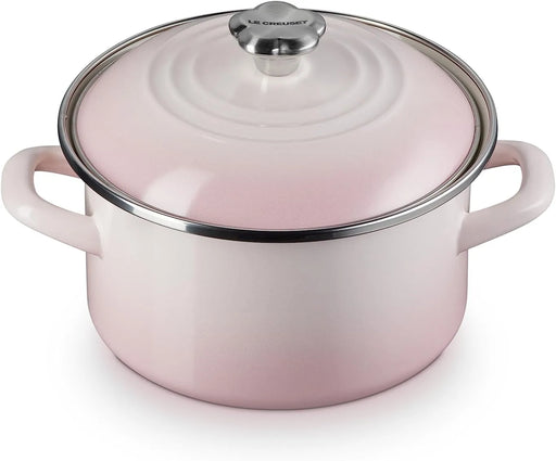 Le Creuset EOS Shell Pink Enameled Casserole Pot 7.1 Inch IH Compatible Le Creuset