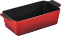 Le Creuset Loaf Pan 9.1 Inch Matte Black Enameled Bread Cake Pan Oven Safe Le Creuset - Red
 - 0024147336228