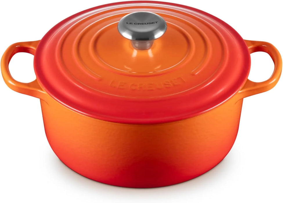 Le Creuset Signature Round Casserole with Lid 11 Inch Induction Compatible Le Creuset - Flame
 - 0024147260769