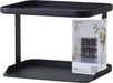 Marna 2-Tier Wide Condiment Rack Spice Shelf Black