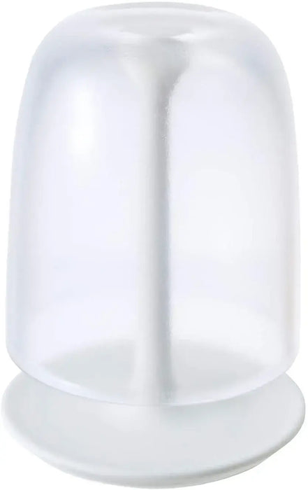 Marna Bathroom Cup Stand Set - Clear No Handle Toothpaste Cup - 4976404361114