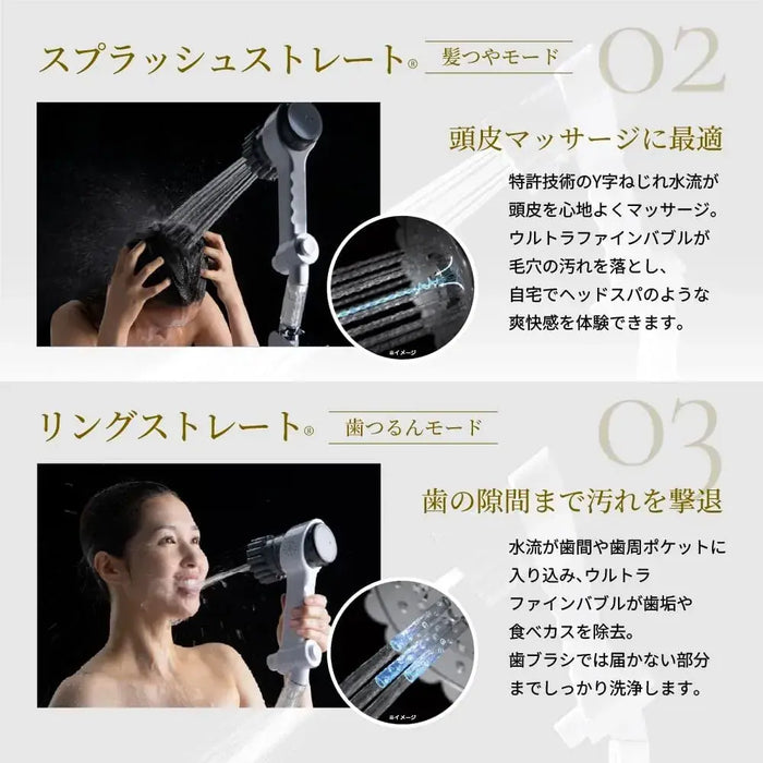 Mirable Zero Ultra Fine Bubble Shower Head Water Saving Chlorine Reduction