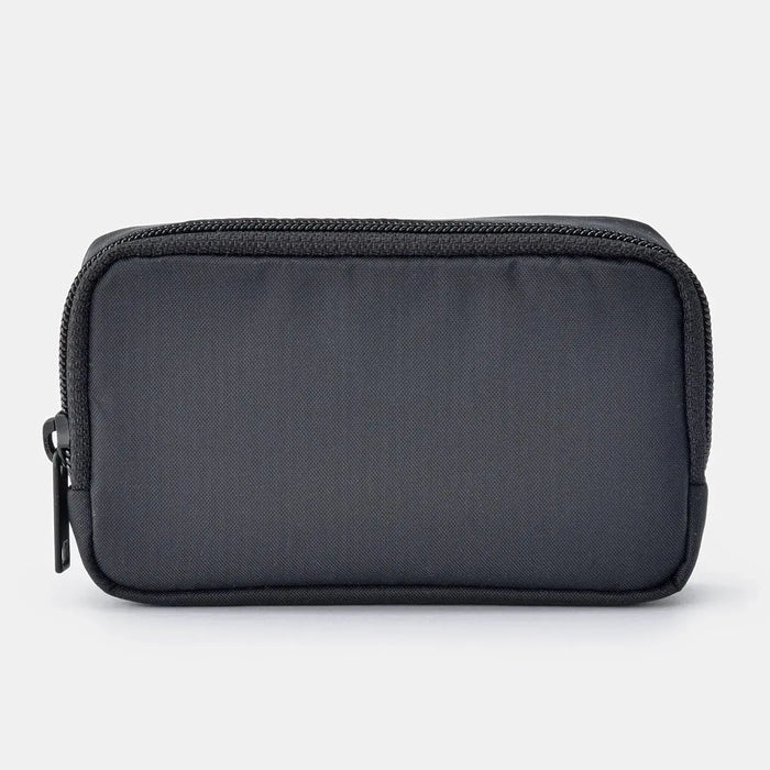 Muji Recycled Nylon Compact Pouch Black 14 x 3.5 x 9 cm