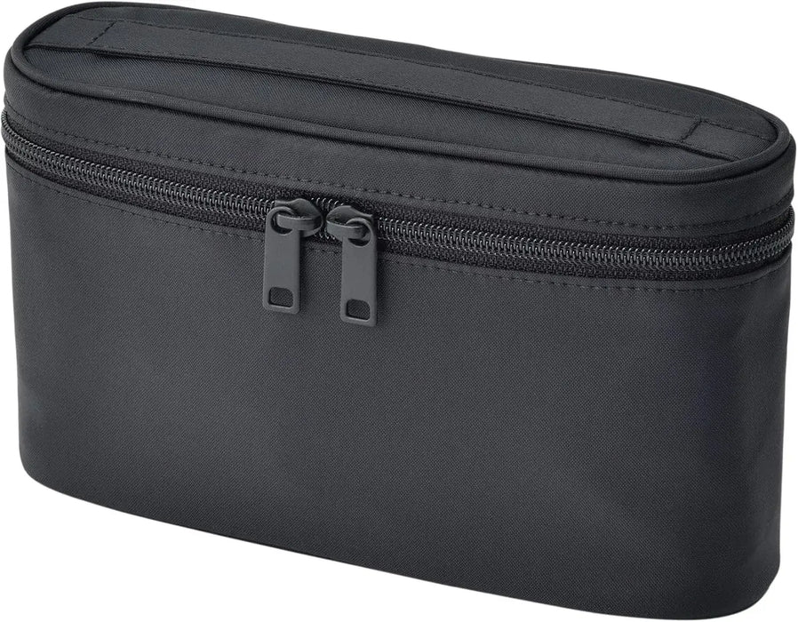 Muji Recycled Nylon Slim Handled Pouch Black 20.5x6x12.5cm