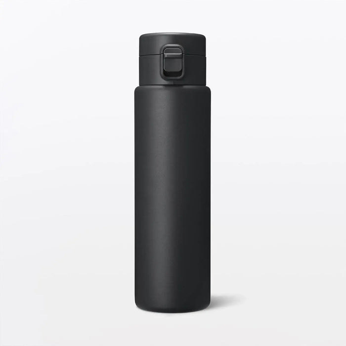 Muji Vacuum Insulated One Touch Thermal Bottle - Black 750ml - 4548076049142