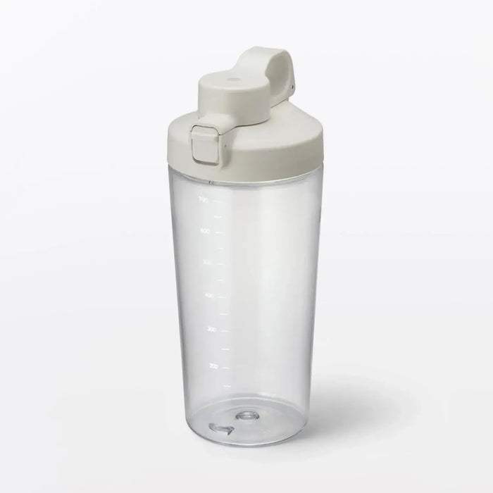 Muji Wide Mouth Easy Wash One Touch Bottle - White 700ml - 4548076419761