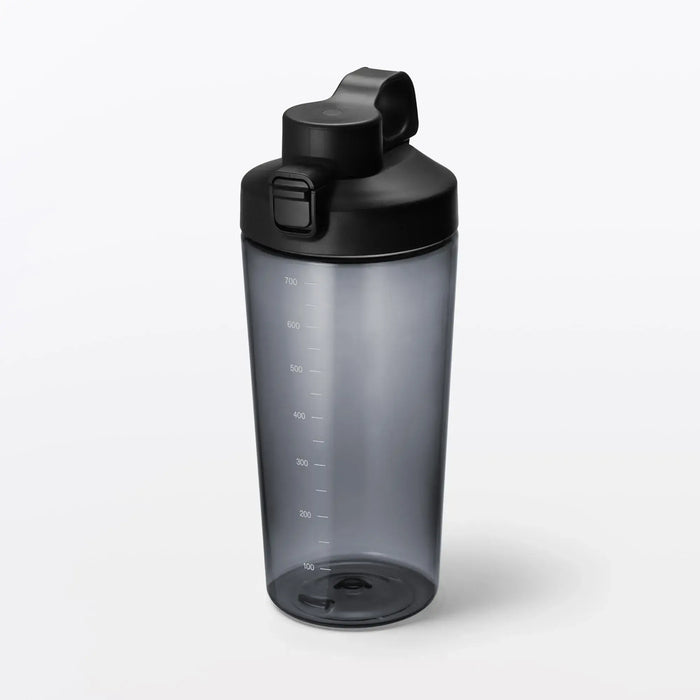 Muji Wide Mouth Easy Wash One Touch Bottle - Black 700ml - 4548076419785