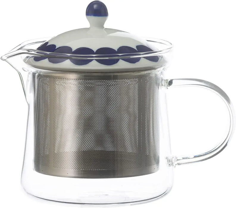 Nishi Kai Toki Glass Teapot with Stainless Steel Infuser
