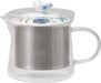 Nishi Kai Toki Glass Teapot with Stainless Steel Infuser - Small Flower - 4965451204239