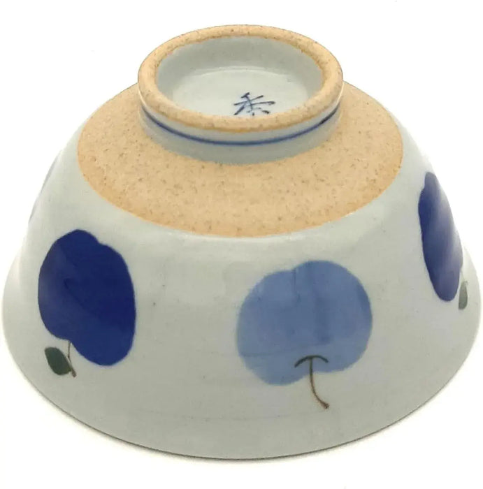 Nishitomi Ceramic Small Rice Bowl Blue Ceramic 10 cm