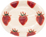 Nishitomi Hasami Ware Fruit Oval Plate - Strawberry-02 - 4534891477888