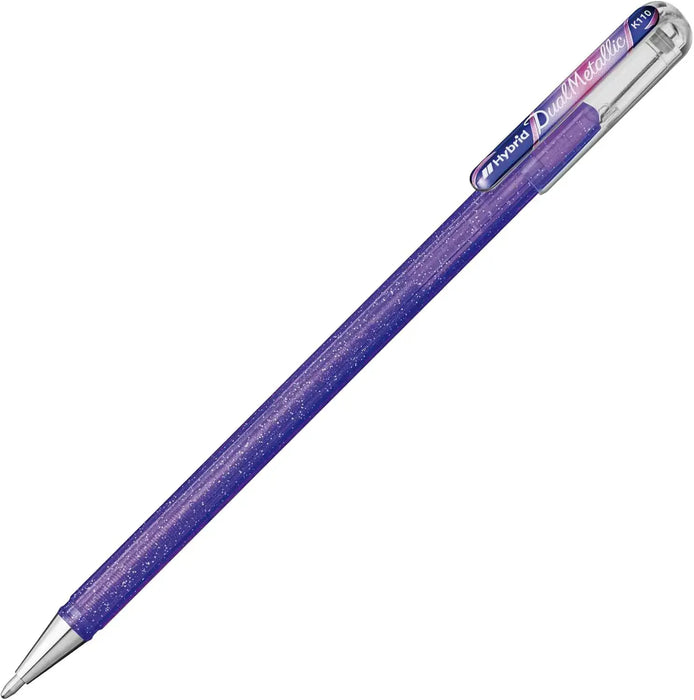 Pentel Dual Metallic Ball Pen Set - Light Violet, Red & Blue - 4902506373571