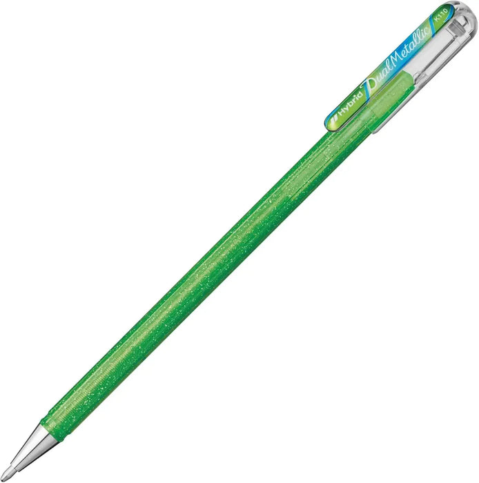 Pentel Dual Metallic Ball Pen Set - Light Green + Metallic Blue & Red - 4902506373540