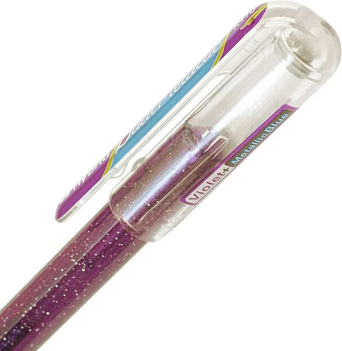 Pentel Hybrid Dual Metallic Glitter Ballpoint Pen 1 0mm Green