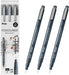 Pentel Point Liner Water Based Pen - 0.5mm 5 Pc Set - 4902506437891