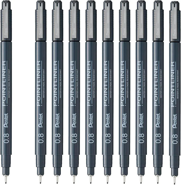 Pentel Point Liner Water Based Pen - 0.8mm - 4902506427250