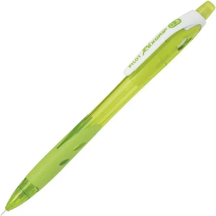 Pilot Mechanical Pencil Rex Grip Writing Instrument - Clear Light Green - 4902505484087