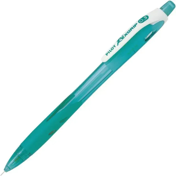 Pilot Mechanical Pencil Rex Grip Writing Instrument - Clear Peacock Green - 4902505484056