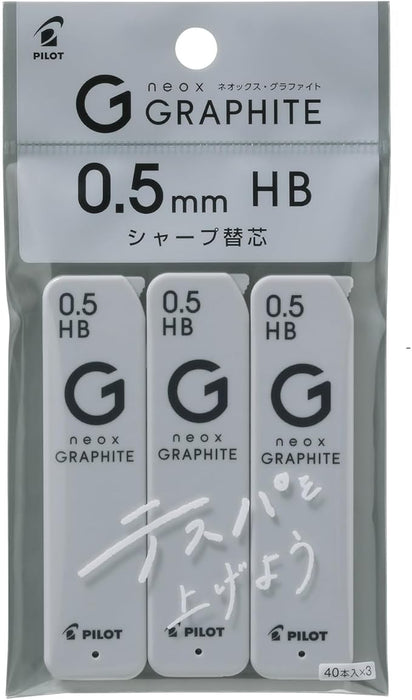 Pilot Neox Graphite 0.5 HB Mechanical Pencil Lead 3 Piece Pack