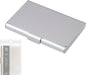 Raymay Fujii Aluminum Business Card Case - Silver 35-Sheet - 4902562524511