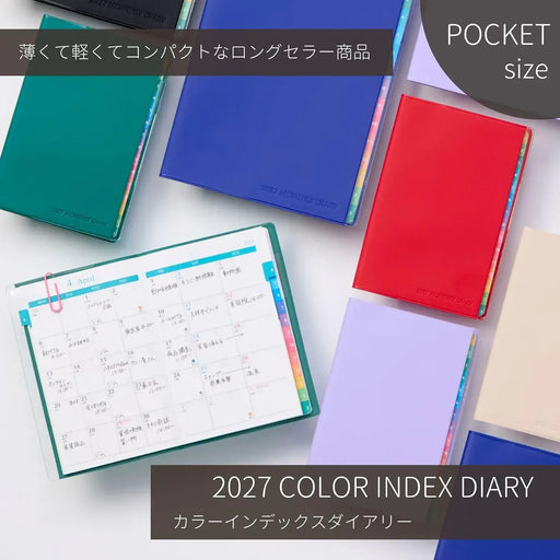 Raymay Fujii Color Index Monthly Diary Notebook