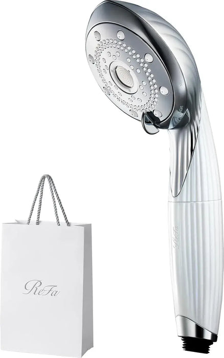 ReFa Fine Bubble Pure Facial Cleansing Device with Cartridge - White Shopper - 4974011801078
