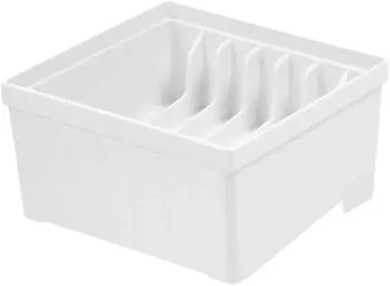 Richell Totono Square Plate Stand for Shelves - White Drawer Use Mini - 4945680117661