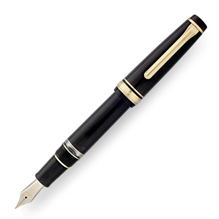 Sailor Professional Gear Realo Black Fountain Pen with 21K Gold Trim Medium Point