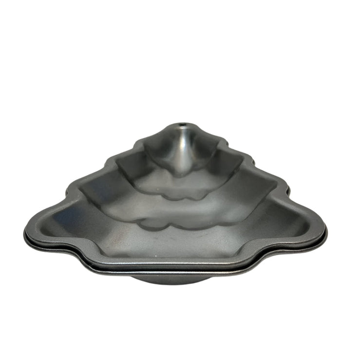 Premium Shimotori Black Steel Fir Tree Cake Pan - Perfect for Baking Delightful Tree-Shaped Cakes
