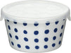 Saikai Pottery Hasami Ware Indigo Japan Range Pack with Lid Medium Bowl - Bean Squeezer 11cm - 4965451428697