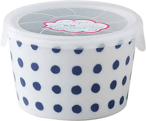 Saikai Pottery Hasami Ware Indigo Japan Range Pack with Lid Medium Bowl - Bean Squeezer 3.3 Inch - 4965451425672