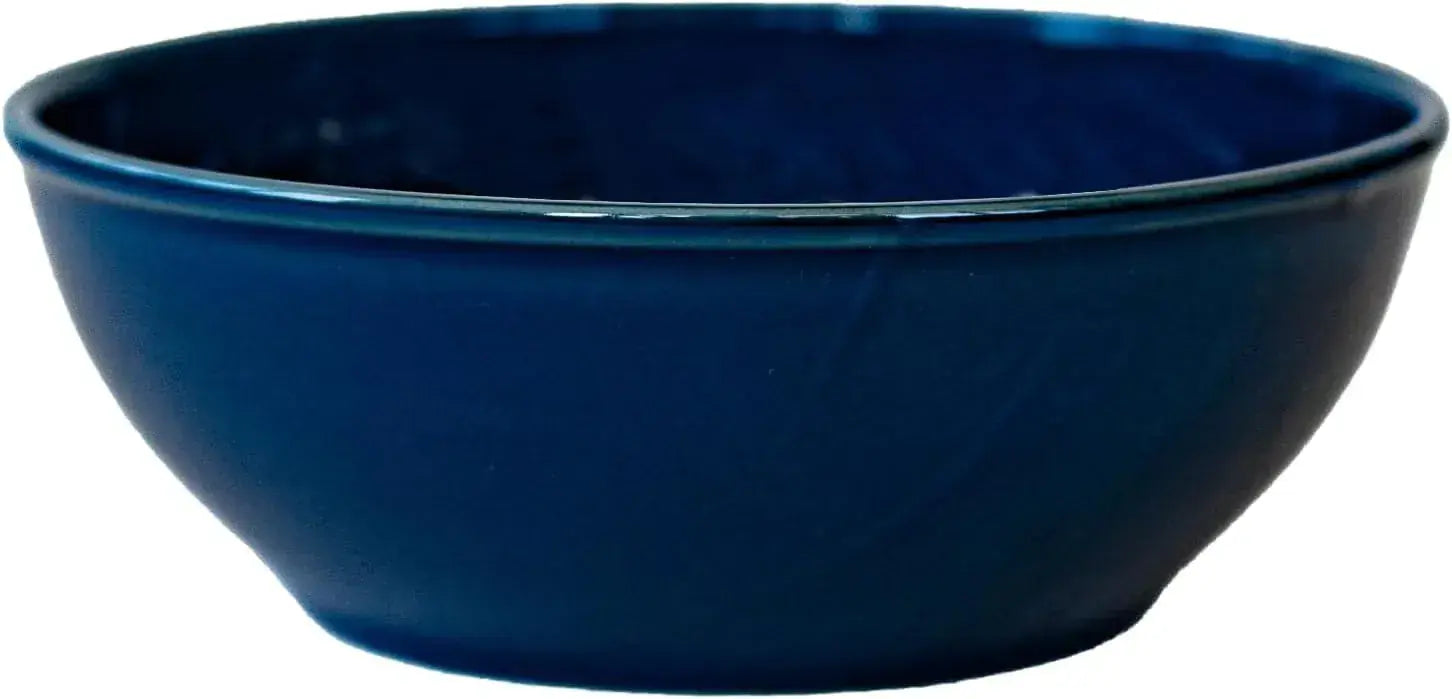 Saikai Pottery Nishiki Hasami Ware Common Bowl Microwave Dishwasher Safe - 15cm Navy - 4965451132297