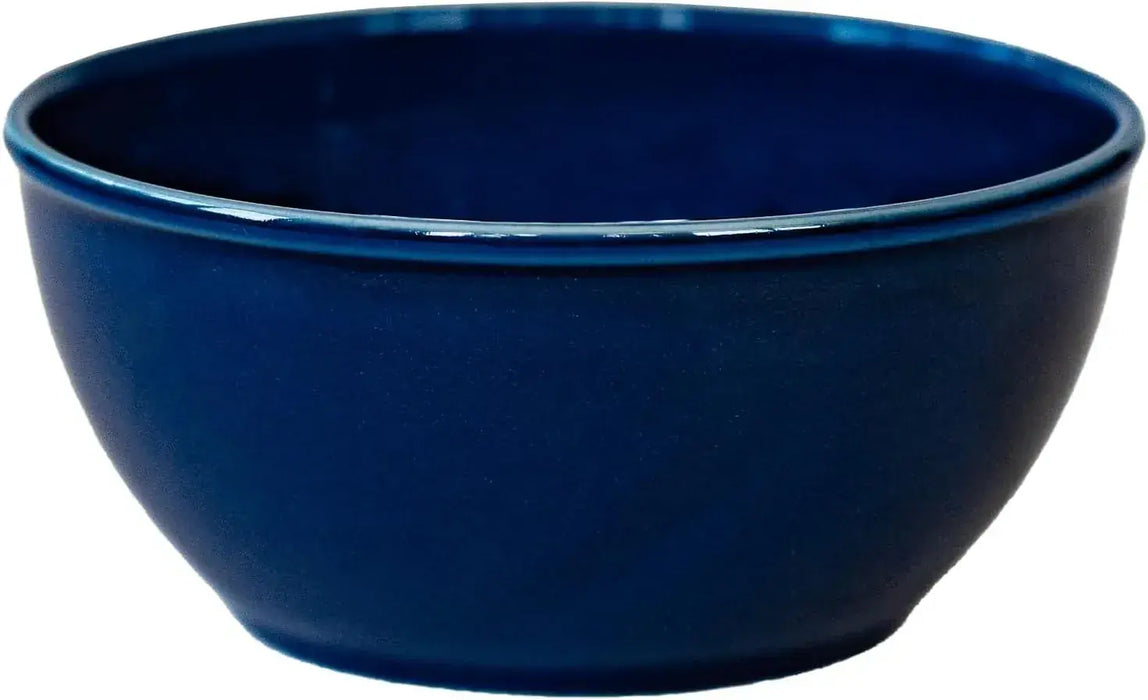 Saikai Pottery Nishiki Hasami Ware Common Bowl Microwave Dishwasher Safe - 12cm Navy - 4965451132259