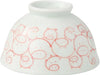 Saikai Toki Hasami Ware Rice Bowl Cat Arabesque Pattern - Pig Arabesque 11.5x6.5cm - 4965451446677