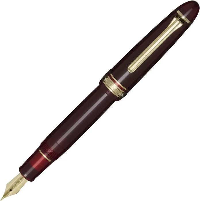 Sailor Profit Casual L Basis Gold Trim Fountain Pen Japan Fine Nib - Red Bold - 4901680611653